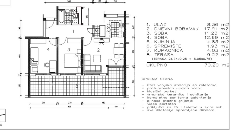 Apartment, 85 m2, For Sale, Zagreb - Sesvetski Kraljevec
