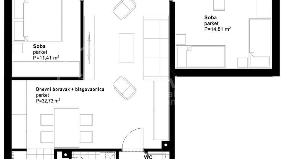 Apartment, 79 m2, For Sale, Zaprešić - Centar