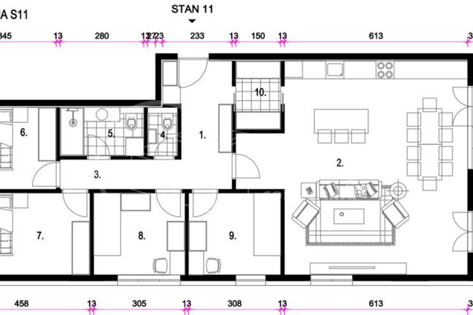 NOVOGRADNJA! Dugo selo, Centar, 4S+DB, 116.70 m2