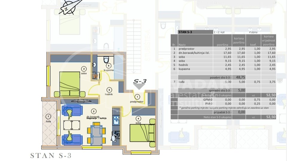 Apartment, 52 m2, For Sale, Novi Zagreb - Dugave