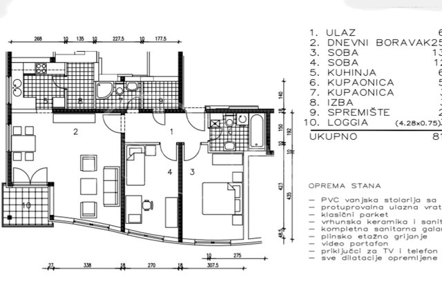Apartment, 81 m2, For Sale, Zagreb - Sesvetski Kraljevec
