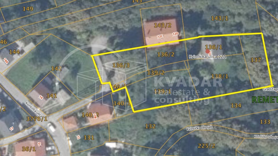 Land, 2807 m2, For Sale, Zagreb - Remete