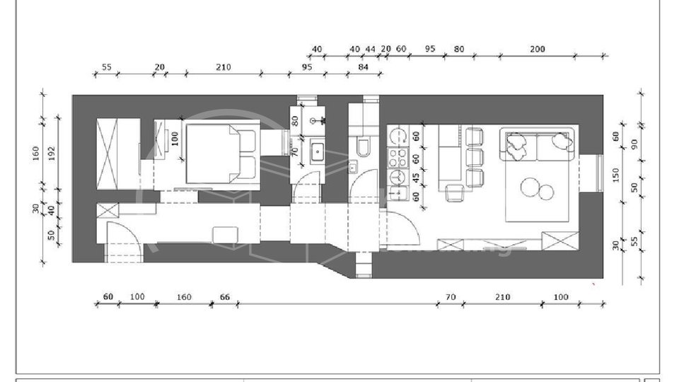 Zagreb/Palmotićeva/prekrasano uređen 2-soban stan 38m2+spremište 2m2!