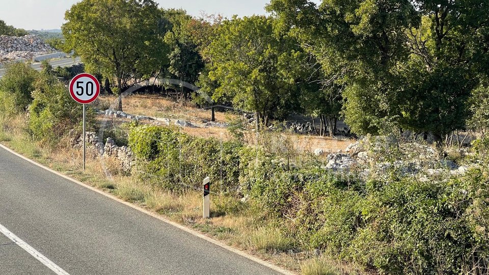 Prostrani teren pravilnog oblika uz cestu za Bol - otok Brač -Gornji Humac