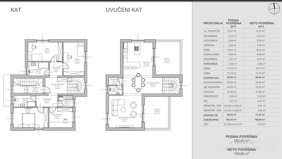 SAMOBOR, ODLIČNA NOVOGRADNJA, 5-SOBNI STAN 160m2 + VRT 27,50m2!