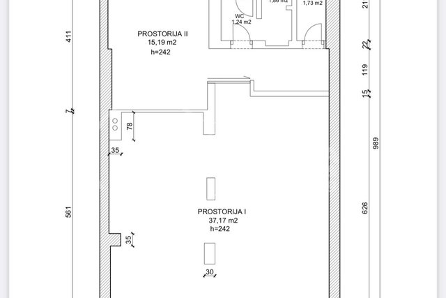 Commercial Property, 62 m2, For Sale, Zagreb - Borovje