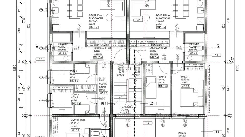 Velika Gorica/centar/novogradnja stan+garaža+parking 101,74 m2!