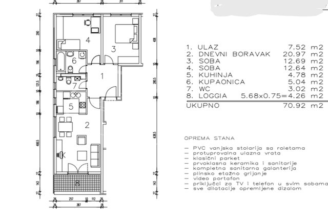 Apartment, 70 m2, For Sale, Zagreb - Sesvetski Kraljevec