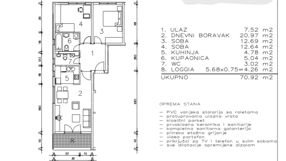 Apartment, 70 m2, For Sale, Zagreb - Sesvetski Kraljevec