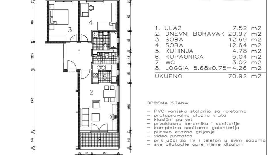 Apartment, 70 m2, For Sale, Zagreb - Sesvetski Kraljevec