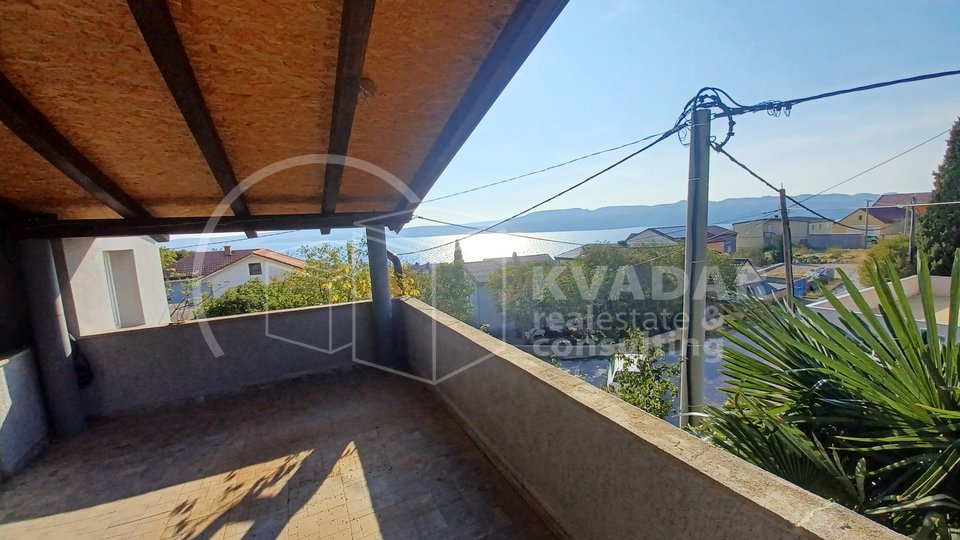 Karlobag - apartment 61m2 - 2 residential units with balcony - sea view